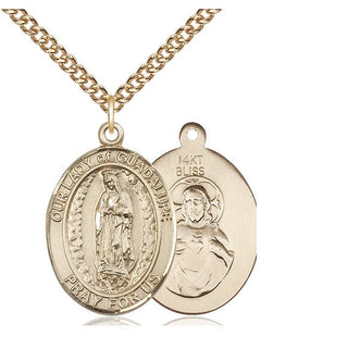 14kt Gold Our Lady of Guadalupe Medal