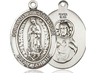 Pewter Our Lady of Guadalupe Medal