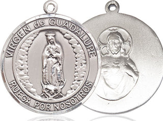 Sterling Silver Virgen de Guadalupe Medal Catholic Jewelry