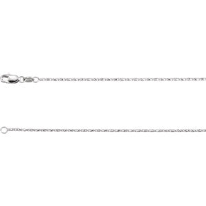 18-inch Raso Chain - 14K White Gold