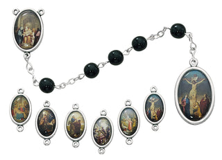 Black Seven Sorrows Rosary