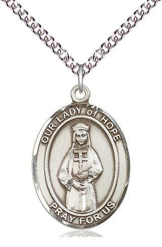 Sterling Silver Our Lady of Hope Medal | Large | Engravable