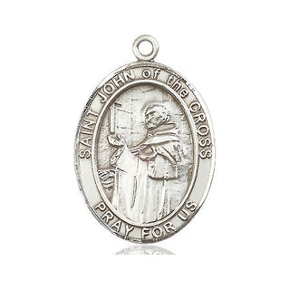 Pewter Saint John of the Cross Medal Engraved Catholic Saint Jewelry