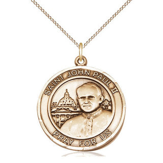 14kt Gold Saint John Paul II Medal