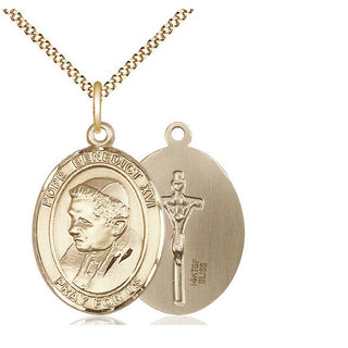 14kt Gold Filled Pope Benedict XVI Medal Catholic Jewelry