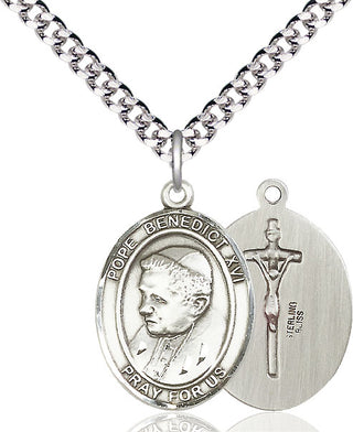 Pewter Pope Benedict XVI Medal Catholic Jewelry