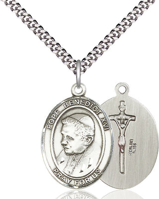 Pewter Pope Benedict XVI Medal Catholic Jewelry