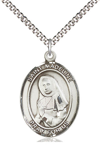 Pewter Saint Madeline Sophie Barat Medal Catholic Jewelry Engraved Catholic Saint Jewelry