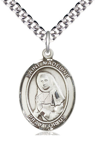 Sterling Silver Saint Madeline Sophie Barat Medal Catholic Jewelry Engraved Catholic Saint Jewelry