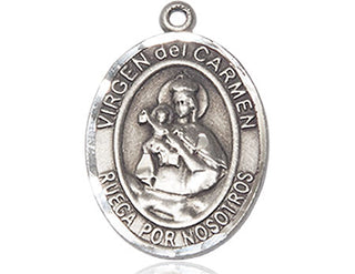 Pewter Virgen del Carmen Medal