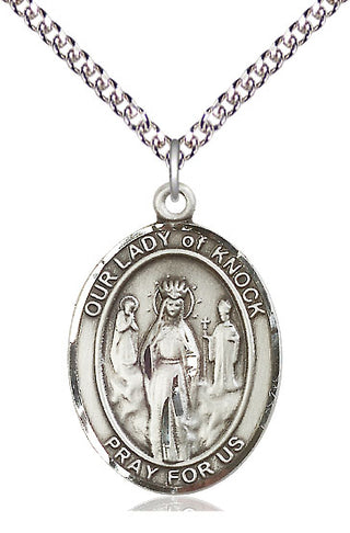 Sterling Silver Our Lady of Knock Medal | Large | Engravable