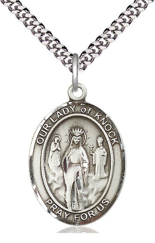 Sterling Silver Our Lady of Knock Medal | Large | Engravable