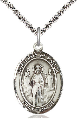 Sterling Silver Our Lady of Knock Medal | Large | Engravable
