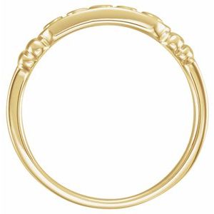 10K Gold In The Name of Jesus Chastity Ring