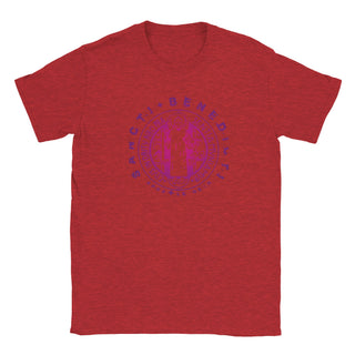 Purple Gradient St. Benedict Medal T-Shirt - view 2