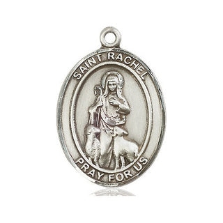 Pewter Saint Rachel Medal Engraved Catholic Saint Jewelry