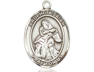 Pewter Saint Isaiah Medal Engraved Catholic Saint Jewelry