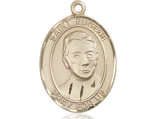 14kt Gold Filled Saint Eugene de Mazenod Medal Engraved Catholic Saint Jewelry