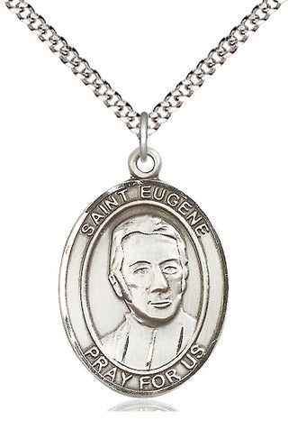 Pewter Saint Eugene de Mazenod Medal Catholic Jewelry Engraved Catholic Saint Jewelry