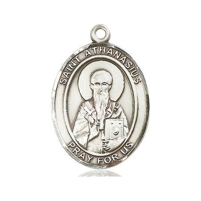 Sterling Silver St. Athanasius Medal | Large | Engravable