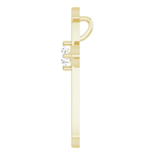 14K Yellow 4.1 mm Round 1/4 CTW Natural Diamond Pendant