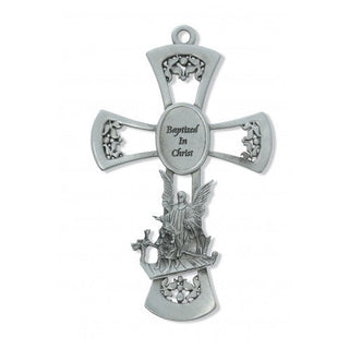 6" Pewter Baptism Cross