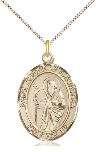 14kt Gold Saint Joseph of Arimathea Medal | Engravable