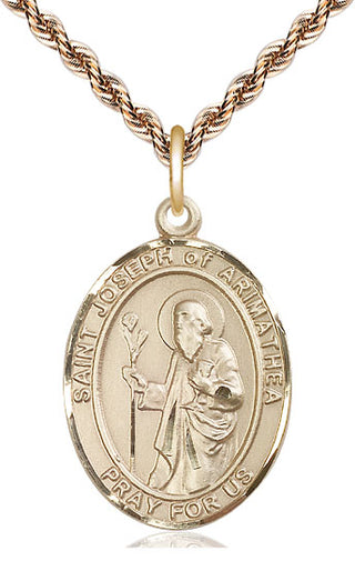 14kt Gold Saint Joseph of Arimathea Medal | Engravable