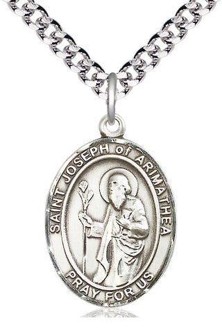 Pewter St. Joseph of Arimathea Medal | Large | Engravable