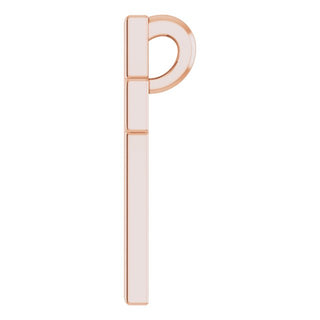 14K Rose Open Cross Pendant