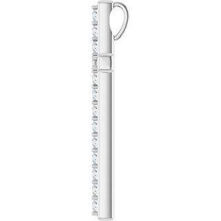 14K White 5/8 CTW Natural Diamond Cross Pendant