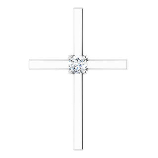 Platinum .15 CT Natural Diamond Pendant  