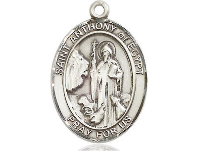 Sterling Silver St. Anthony of Egypt Medal | Large | Engravable