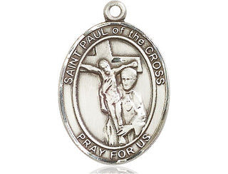 Pewter Saint Paul of the Cross Medal Engraved Catholic Saint Jewelry