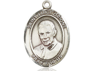 Pewter Saint Luigi Orione Medal Engraved Catholic Saint Jewelry