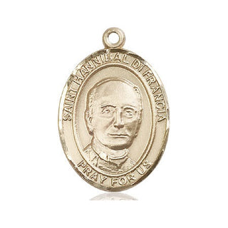 14kt Gold Filled Saint Hannibal Medal Engraved Catholic Saint Jewelry