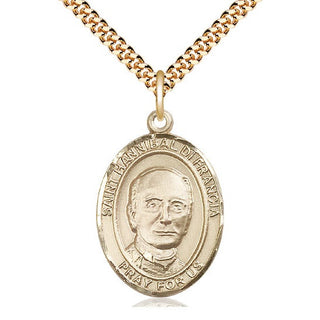 14kt Gold Filled Saint Hannibal Medal Catholic Jewelry Engraved Catholic Saint Jewelry