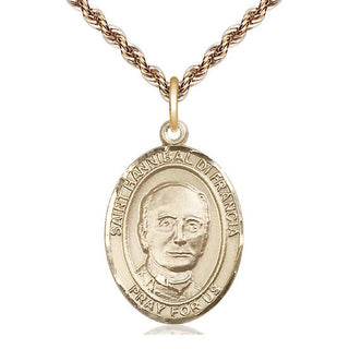 14kt Gold Filled Saint Hannibal Medal Catholic Jewelry Engraved Catholic Saint Jewelry