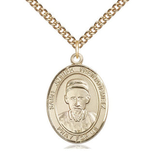 14kt Gold Filled Saint Joseph Freinademetz Medal Catholic Jewelry Engraved Catholic Saint Jewelry
