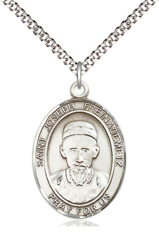 Pewter Saint Joseph Freinademetz Medal Catholic Jewelry Engraved Catholic Saint Jewelry