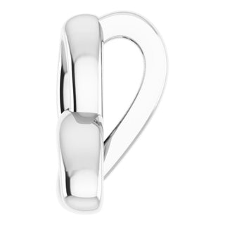 14K White Celtic-Inspired Trinity Pendant