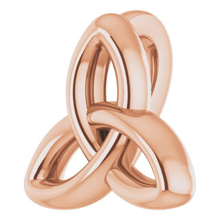 14K Rose Celtic-Inspired Trinity Pendant