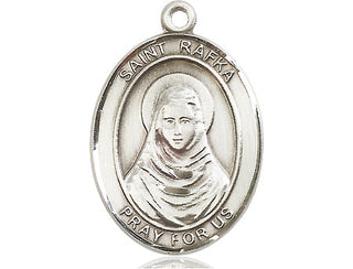 Sterling Silver Saint Rafka Medal Catholic Jewelry Engraved Catholic Saint Jewelry