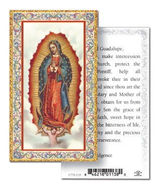 100-Pack - Prayer To Our Lady Of Guadalupe Holy Card