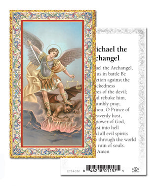 100-Pack - Prayer To St Michael Holy Card