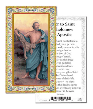 100-Pack - St Bartholomew Holy Card