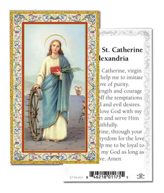 100-Pack - St Catherine Of Alexandria Holy Card