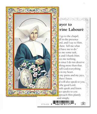 100-Pack - St Catherine Laboure Holy Card