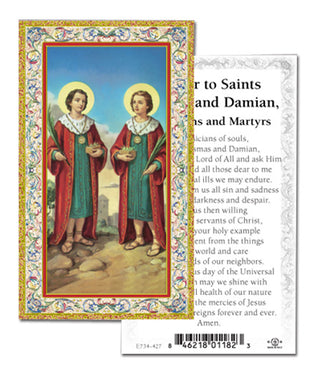 100-Pack - St Cosmos And Damian Holy Card