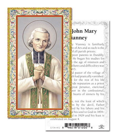 100-Pack - St John Mary Vianney Holy Card
